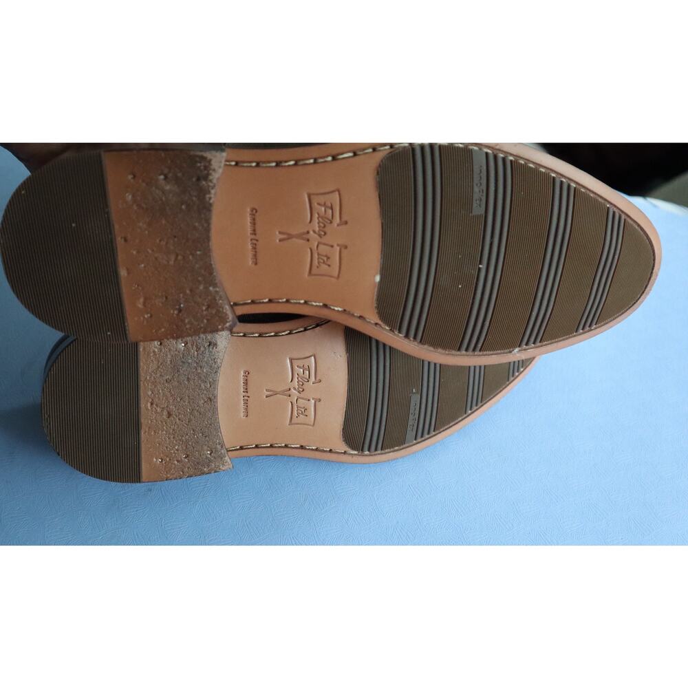 Flag LTD Hamilton Leather Canvas Cap Toe Dress Shoe Burnished Brown Mens 9 - Picture 6 of 10